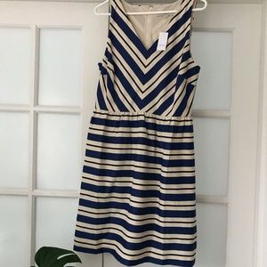 NWT Loft dress: Striped with pockets!